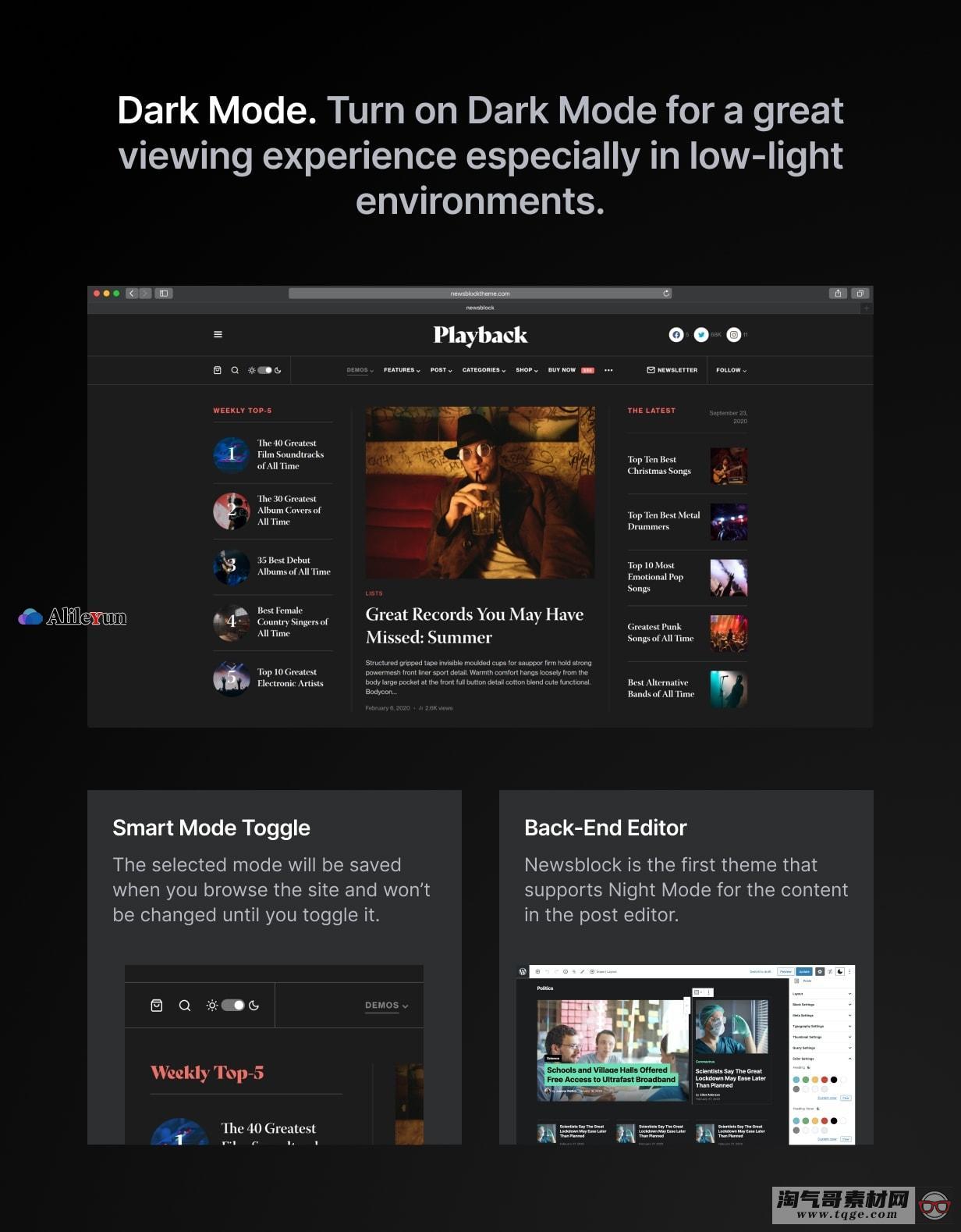 Newsblock 1.1.4 – 黑暗模式下的新闻与杂志WordPress主题【含中文语言包】 Newsblock 1.1.4 – 黑暗模式下的新闻与杂志WordPress主题【含中文语言包】
